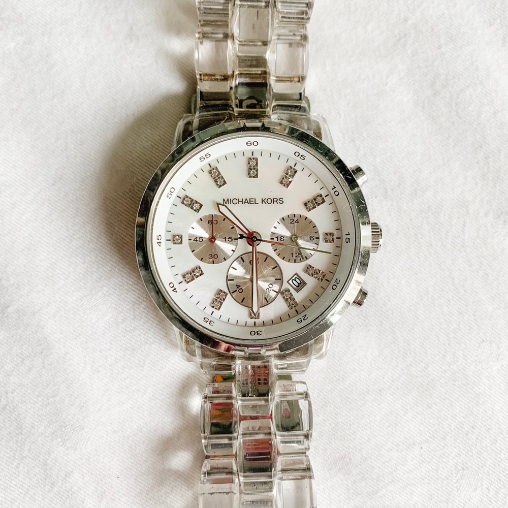 Clear Micheal Kors Watch